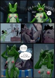 2026 absurd_res animal_genitalia animal_penis anthro ass balls bed bed_sheet bedding bedroom_eyes big_breasts big_butt black_hair bodily_fluids breasts canid canine canine_genitalia canine_penis closed_eyes comic cum digital_drawing_(artwork) digital_media_(artwork) digital_painting_(artwork) duo english_text erection feet fox fur furniture genital_fluids genitals green_body green_fur green_hair gynomorph hair half-closed_eyes herm hi_res holt_(spoogiehowl) huge_breasts humanoid_genitalia humanoid_penis hyena inside intersex knot line_art long_penis mammal multiple_piercings musk narrowed_eyes navel nipple_piercing nipples nude open_mouth painting_(artwork) patreon paws penis piercing pink_nipples ponytail pubes seductive sheath size_difference sleeping spoogiehowl steam story tail text