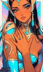 ai_generated areolae ass blush breasts completely_nude curvy female full_body hentai high_resolution highly_detailed large_breasts long_hair looking_at_viewer navel nipples nsfw nude open_mouth overwatch patreon pinkbunnies pussy rule34 seductive simple_background smile solo symmetra thick_thighs thighs uncensored wide_hips