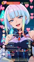 ai_generated cheating cheating_female cheating_girlfriend cheating_wife covered_nipples cyberpunk cyberpunk:_edgerunners cyberpunk_2077 cyberpunk_clothes cyberpunk_girl dirty_talk female from_below lingerie looking_at_another looking_at_partner looking_at_viewer lucyna_kushinada medium_breasts mommy naughty naughty_face naughty_girl naughty_smile neon netorare nsfw ntr outfit pose seductive seductive_body seductive_expression seductive_eyes seductive_female seductive_look seductive_mouth seductive_pose seductive_smile sexy sexy_armpits sexy_body sexy_clothing sexy_dress sexy_female sexy_pose short_hair skirt skirt_lift skirt_up stream streamer streaming sweat sweaty sweaty_body tagme thick_thighs thighs video voice voice_acted