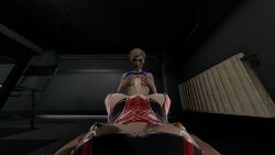 1futa 1girls 3d blush cassie_cage cum_on_breasts cum_on_face female_pov female_pov_only futa_on_female futa_pov futanari honey_select lying_on_back mortal_kombat mortal_kombat_11 skarlet skarlet_(mk11) small_breasts titjob