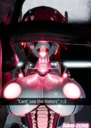 a.i.m.i_(aimizer0) absurd_res aimizer0 balls big_balls big_breasts big_penis breasts can't_see_the_haters dark_body dark_skin duo embedded_penetrable_sex_toy female genitals glowing glowing_markings glowing_nipples hair hi_res huge_breasts huge_penis human humanoid imminent_oral machine makeup male male/female mammal markings mascara meme nipples not_furry penis pink_hair robot robot_humanoid ruined_makeup snapchat tongue tongue_out white_body