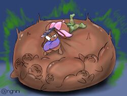 alternate_version_at_source ass bassie_(dandy's_world) big_ass big_breasts breasts dandy's_world digestion_noises fart fart_fetish mass_vore multiple_prey ngnini same_size_vore unwilling_prey vore vore_belly