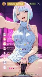 ai_generated cheating cheating_female cheating_girlfriend cheating_wife covered_nipples cyberpunk cyberpunk:_edgerunners cyberpunk_2077 cyberpunk_clothes cyberpunk_girl dirty_talk female from_below lingerie looking_at_another looking_at_partner looking_at_viewer lucyna_kushinada medium_breasts mommy naughty naughty_face naughty_girl naughty_smile neon netorare nsfw ntr outfit pose seductive seductive_body seductive_expression seductive_eyes seductive_female seductive_look seductive_mouth seductive_pose seductive_smile sexy sexy_armpits sexy_body sexy_clothing sexy_dress sexy_female sexy_pose short_hair skirt skirt_lift skirt_up stream streamer streaming sweat sweaty sweaty_body tagme thick_thighs thighs video voice voice_acted