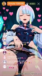 ai_generated cheating cheating_female cheating_girlfriend cheating_wife covered_nipples cyberpunk cyberpunk:_edgerunners cyberpunk_2077 cyberpunk_clothes cyberpunk_girl dirty_talk female from_below lingerie looking_at_another looking_at_partner looking_at_viewer lucyna_kushinada medium_breasts mommy naughty naughty_face naughty_girl naughty_smile neon netorare nsfw ntr outfit pose seductive seductive_body seductive_expression seductive_eyes seductive_female seductive_look seductive_mouth seductive_pose seductive_smile sexy sexy_armpits sexy_body sexy_clothing sexy_dress sexy_female sexy_pose short_hair skirt skirt_lift skirt_up stream streamer streaming sweat sweaty sweaty_body tagme thick_thighs thighs video voice voice_acted