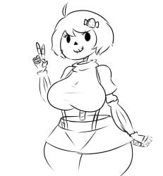 1girls bone bones breasts franktonius line_art monster_girl simple_background skeleton skeleton_girl skelly solo spinal_cord white_background