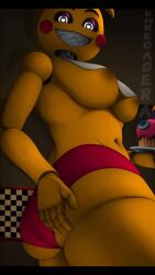animatronic animatronic_female big_ass big_breasts bigger_female cupcake cupcake_(fnaf) enredadera five_nights_at_freddy's five_nights_at_freddy's_2 gif looking_at_viewer looking_down massive_ass nipples nipples_outside no_sound panties pink_panties robot robot_girl scottgames smile smiling smiling_at_viewer solo tagme toy_chica_(fnaf) toy_chica_(love_taste) video yellow_body