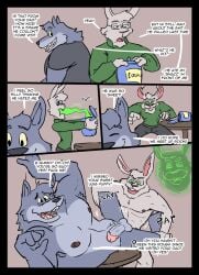 2024 anthro anthro_on_anthro anthro_penetrated anthro_penetrating anthro_penetrating_anthro balls canid canine canis comic cross-eyed dialogue duo english_text erection eyewear father_(lore) father_and_child_(lore) father_and_son_(lore) genitals glasses hi_res hickeybickeyboo humanoid_genitalia humanoid_penis hypnovember lagomorph larger_male larger_penetrated leporid male male/male male_penetrated male_penetrating male_penetrating_male mammal nipples nude open_mouth open_smile parent_(lore) parent_and_child_(lore) parent_and_son_(lore) penetration penis possession rabbit sex simple_background size_difference smaller_male smile son_(lore) text wolf