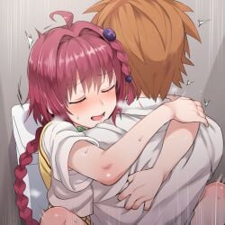 1boy absurd_res absurdres ai_generated ass bathroom blush color curvy darklust deep_penetration faceless_male female grabbing hetero_sex heterosexual hi_res high_resolution highres human kurosaki_mea large_breasts missionary missionary_position motion_blur motion_lines muscular_male novelai pussy red_hair restroom_stall school_uniform self_upload sex slim_waist speed_lines straight sweat tagme taller_male to_love-ru toilet toned_male uncensored vaginal_insertion vaginal_penetration yuuki_rito