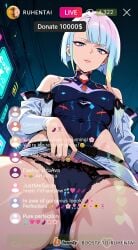 ai_generated cheating cheating_female cheating_girlfriend cheating_wife covered_nipples cyberpunk cyberpunk:_edgerunners cyberpunk_2077 cyberpunk_clothes cyberpunk_girl dirty_talk female from_below lingerie looking_at_another looking_at_partner looking_at_viewer lucyna_kushinada medium_breasts mommy naughty naughty_face naughty_girl naughty_smile neon netorare nsfw ntr outfit pose seductive seductive_body seductive_expression seductive_eyes seductive_female seductive_look seductive_mouth seductive_pose seductive_smile sexy sexy_armpits sexy_body sexy_clothing sexy_dress sexy_female sexy_pose short_hair skirt skirt_lift skirt_up stream streamer streaming sweat sweaty sweaty_body tagme thick_thighs thighs video voice voice_acted