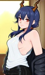 1girls ai_generated areolae arknights ass blush breasts ch'en_(arknights) completely_nude curvy female female_only full_body hentai high_resolution highly_detailed large_breasts long_hair looking_at_viewer navel nipples nsfw nude open_mouth patreon pussy rule34 seductive simple_background smile solo thick_thighs thighs uncensored wide_hips zynxi