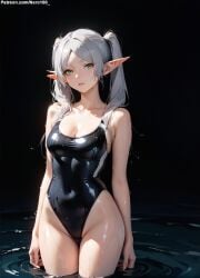 1girls 2d ai_generated bare_shoulders belly bikini bikini_bottom bikini_top blue_eyes blush breasts chest cute detailed elf elf_ears elf_female elf_girl eye_contact eyelashes eyeshadow female female_only fit fit_female focus frieren high_quality legs light-skinned_female light_skin lips lipstick long_hair makeup mascara medium_breasts midriff nai_diffusion nero100 nipples no_bra outdoors outside pale-skinned_female pale_skin party petite petite_body petite_female ponytail seductive seductive_eyes seductive_look side_ponytail skinny skinny_girl sliver_hair small_breasts sousou_no_frieren stable_diffusion swimsuit swimwear tagme teenage_girl teenager thighs thin thin_female thin_waist topless very_long_hair white_hair young