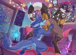 anal anthro anus ass backsack balls bodily_fluids bong brown_body brown_fur canid canine canis detailed_background digital_media_(artwork) drug_paraphernalia drugged drugs duo fatigue_(artist) feet female female_rimming female_rimming_male fingers fungus fur furniture genital_fluids genitals half-closed_eyes hi_res male male/female male_rimmed mammal marijuana mushroom mustelid narrowed_eyes nude open_mouth oral otter pawpads plant rimming rimming_male saliva saliva_on_anus saliva_on_tongue saliva_string sex smile smoke sofa spread_legs spreading substance_intoxication tail teeth toes tongue tongue_out vaginal_fluid_string vaginal_fluids vaginal_fluids_on_vulva vr_headset vulva