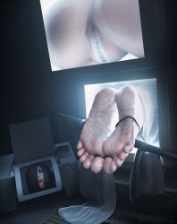 3d blender feet foot_fetish sadako_yamamura sandreiio tagme