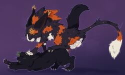 1boy 1girl age_difference black_fur claws claws_out cum detailed_fur dubcon dubious_consent feline_on_feline feline_penis female female_penetrated feral4feral feral_on_feral feral_only fluffy_fur holly_(plant) hollyleaf_(warriors) long_tail male male/female male_penetrating male_penetrating_female multicolored_fur no_humans orange_fur penetration_from_behind penis penis_in_pussy plain_background purple_background pussy size_difference sol_(warriors) tortoiseshell_cat vaginal vaginal_insertion vaginal_penetration vaginal_sex warrior_cats warriors_(book_series) warriors_(cats) white_fur
