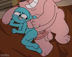 1boy 1girls before_sex bitebox64 cartoon_network cartoon_network_development_studio_europe female hanna-barbera_studios_europe male male/female nicole_watterson nude nude_female nude_male richard_watterson studio_soi the_amazing_world_of_gumball