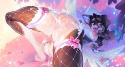 2026 4_toes absurd_res ahe_gao anthro areola armwear back_wings belly_nipples black_body black_fur black_hair blush blush_lines bodily_fluids bottomless bottomless_female bow_ribbon breasts canid canine clothed clothing cum cum_in_vagina cum_inside cumshot digital_media_(artwork) ejaculation eye_roll eyelashes feet female fishnet_clothing fishnet_legwear fur genital_fluids genital_focus genitals hair hi_res kiska lace_stockings leaking_cum legwear long_hair looking_pleasured lying mammal multicolored_body multicolored_fur nipples on_back open_mouth open_smile petals pink_areola pink_nipples plant rose_petals slim smile solo sparkles steam tail thick_thighs thrusting tiptoes toes two_tone_body two_tone_fur ulitochka vulva vulva_focus white_body white_fur wings