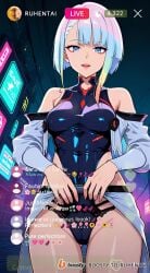 ai_generated cheating cheating_female cheating_girlfriend cheating_wife covered_nipples cyberpunk cyberpunk:_edgerunners cyberpunk_2077 cyberpunk_clothes cyberpunk_girl dirty_talk female from_below lingerie looking_at_another looking_at_partner looking_at_viewer lucyna_kushinada medium_breasts mommy naughty naughty_face naughty_girl naughty_smile neon netorare nsfw ntr outfit pose seductive seductive_body seductive_expression seductive_eyes seductive_female seductive_look seductive_mouth seductive_pose seductive_smile sexy sexy_armpits sexy_body sexy_clothing sexy_dress sexy_female sexy_pose short_hair skirt skirt_lift skirt_up stream streamer streaming sweat sweaty sweaty_body tagme thick_thighs thighs video voice voice_acted