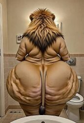 ai_generated animal animal_ears animal_tail anthro arms ass back back_view background backs balls belly big big_ass big_butt big_thighs body character character_request ear edit edite gigantic gigantic_ass gigantic_butt hair head huge huge_ass huge_butt humanoid hyper hyper_ass hyper_butt image legs lion lion_ears lion_humanoid lion_tail long long_hair long_tail looking_at_ass looking_at_viewer looking_back looking_back_at_viewer markang505 massive massive_ass massive_butt oooings100 request sex skin solo tail thighs toilet