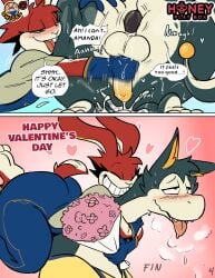 2026 3_toes amanda_(yoelrabbit) anal anal_sex anthro aroused ass balls big_butt blue_clothing blue_gloves blue_handwear blue_overalls blush blush_lines bodily_fluids bouquet breath buckteeth canos_(yoelrabbit) clothed clothed_anthro clothed_female clothing comic cum dialogue domestic_cat dominant dominant_anthro dominant_female dragon duo ejaculation english_text feet felid feline felis female flower flower_bouquet fully_clothed fully_clothed_anthro fully_clothed_female fur genital_fluids genitals ghioel gloves green_body green_clothing green_fur green_shirt green_topwear handjob handwear happy hi_res holidays honey_play_box hug huge_butt hybrid inner_ear_fluff lagomorph leporid male male/female mammal moan multicolored_body multicolored_fur mythological_creature mythological_scalie mythology orgasm overalls panting partially_clothed partially_clothed_anthro partially_clothed_male penetration penile penis plant pounce promotional_material rabbit red_body red_fur scalie sex sex_toy shirt smile speech_bubble sponsor sponsored sponsorship spread_butt spreading sweat sweaty_face teeth text toes tongue tongue_out topwear tuft under_shirt valentine's_day vibrator white_body white_fur white_soles yellow_inner_ear yellow_inner_ear_fluff