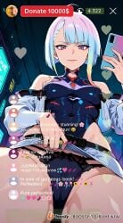 ai_generated cheating cheating_female cheating_girlfriend cheating_wife covered_nipples cyberpunk cyberpunk:_edgerunners cyberpunk_2077 cyberpunk_clothes cyberpunk_girl dirty_talk female from_below lingerie looking_at_another looking_at_partner looking_at_viewer lucyna_kushinada medium_breasts mommy naughty naughty_face naughty_girl naughty_smile neon netorare nsfw ntr outfit pose seductive seductive_body seductive_expression seductive_eyes seductive_female seductive_look seductive_mouth seductive_pose seductive_smile sexy sexy_armpits sexy_body sexy_clothing sexy_dress sexy_female sexy_pose short_hair skirt skirt_lift skirt_up stream streamer streaming sweat sweaty sweaty_body tagme thick_thighs thighs video voice voice_acted