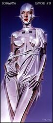 cyborg female hajime_sorayama pinup solo technofilia