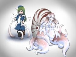 body_modification cuttlefish female monsterification species_transformation tagme transformation