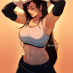 tifa lockhart from final fantasy by theartmage