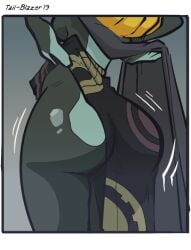 1girls 2019 ass female female_focus female_only midna nintendo no_panties request tagme tail-blazer the_legend_of_zelda thick thick_ass twili_midna twilight_princess
