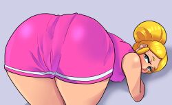 (mirius) ass_focus big_ass big_butt blonde_female blonde_hair brawl_stars choco_piper_(brawl_stars) clothed clothed_female dress minidress piper_(brawl_stars) showing_ass tagme vel_ge