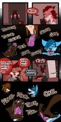 1:2 2020 9:18 anthro biped canid closed_eyes cobalt_(tatsuchan18) collar comic detailed_background dialogue english_text fenrir_(tatsuchan18) fur genitals group hair handjob hi_res lying male mammal on_back open_mouth penile penis sex spade_(tatsuchan18) speech_bubble tatsuchan18 text trio