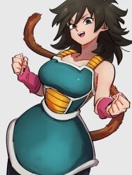 big_breasts black_hair dragon_ball female_saiyan gine milf mother saiyan saiyan_armor saiyan_tail short_hair st62svnexilf2p9