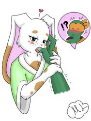 anthro blush bunny bunny_girl eye_contact fingers licking male markings michelangelo michelangelo_(tmnt) oc open_mouth rise_of_the_teenage_mutant_ninja_turtles shocked sucking teenage_mutant_ninja_turtles this_is_just_so_i_can_block_this