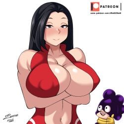 big_breasts breast_grab breasts iiron_o_neill large_breasts minoru_mineta momo_yaoyorozu my_hero_academia stomach