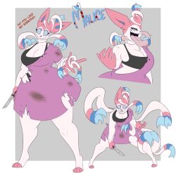 big_breasts breasts dewwydarts dewwydartz eeveelution female malice_(dewwydartz) pokemon pokemon_(species) sylveon tagme