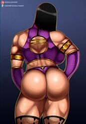 1girls 2d alternate_angle alternate_version_available armwear ass back back_muscles back_view backboob big_ass black_hair breasts cleavage dat_ass female female_only gloves hair huge_ass leggings legwear mileena mileena_(mk9) mortal_kombat mortal_kombat_(2011) netherrealm_studios skimpy skimpy_clothes solo solo_female thick_thighs thighs thunder_thighs video_game_character wkart