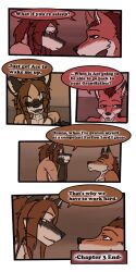 ♠ 1:2 2017 9:18 anthro biped canid closed_eyes collar comic dialogue duo english_text fenrir_(tatsuchan18) fur hair hi_res male mammal open_mouth sitting spade_(tatsuchan18) speech_bubble suit_symbol tatsuchan18 text