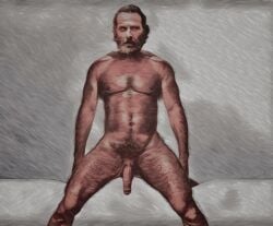 daddy gay hair male_only nude nude_male penis rick_grimes solo_male tallywhacker the_walking_dead the_walking_dead_(series)