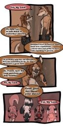 ♠ 1:2 2016 9:18 anthro biped canid cobalt_(tatsuchan18) collar comic daisy_(tatsuchan18) dialogue english_text female fenrir_(tatsuchan18) fur group hair havoc_(tatsuchan18) hi_res hyaenid lagomorph leporid male mammal mink_(tatsuchan18) open_mouth rabbit spade_(tatsuchan18) speech_bubble standing suit_symbol tatsuchan18 text