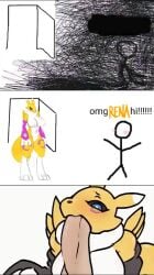 1boy 1girls animated badassbaal bandai_namco comic deepthroat digimon digimon_(species) disembodied_hand face_fucking furry interpolated male/female meme omg_hi! oral oral_sex renamon sound straight tagme throat_fuck thrusting thrusting_into_mouth vaginal_penetration vaginal_sex video