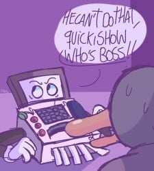 1boy1girl comic_page dialogue don't_hug_me_i'm_scared duck_guy_(dhmis) fax_machine_(dhmis) kennyweona