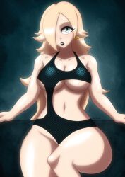 1girls ass beg4cake big_ass big_breasts big_butt big_thighs bikini blonde_hair blue_eyes breasts bubble_ass bubble_butt dat_ass earrings female huge_ass huge_breasts huge_butt huge_thighs make_up makeup mario_(series) nintendo princess_rosalina revealing_clothes shiny_ass shiny_breasts shiny_butt shiny_hair shiny_skin thick_ass thick_thighs thighs white_skin yellow_hair