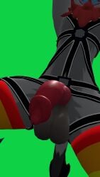 3d 9:16 absurd_res anthro balls becoming_erect canid canine darkyetm digital_media_(artwork) dragon eeyore_(nardoragon) erection fur furred_dragon genitals harness hi_res male male/male mammal nardoragon nude penis simple_background smile solo warmers