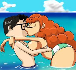 1boy 1girls ass ass_bigger_than_head beach big_ass big_breasts big_butt bikini black_hair bottom_heavy bubble_ass bubble_butt canon_couple curvaceous disney fat_ass fat_butt female glasses hat huge_ass huge_butt in_water inner_workings kate_(inner_workings) kissing large_ass large_breasts large_butt light-skinned_female light-skinned_male light_skin long_hair male meaty_ass meaty_butt orange_hair paul_(inner_workings) roga14 romance romantic_couple sonicdude645 square_head swimsuit tagme thick_ass thick_thighs thighs thin_arms thin_waist voluptuous wholesome wide_hips