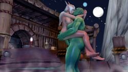 1futa 1girls 3d andariel_nightwood_(valkyrien) blizzard_entertainment blonde_hair blood_elf cum cum_in_pussy cum_inside elf_female female futanari green_eyes green_penis green_skin horde horde_(warcraft) horde_futa huge_ass huge_breasts interspecies kissing light-skinned_female light_skin nipple_piercing nipple_rings orc orc_(warcraft) orc_futanari orced original_character penis sex source_request standing_sex vaginal_penetration valkyrien warcraft world_of_warcraft