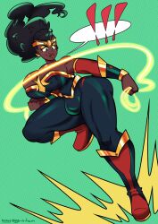 1futa abigail_owens_(superscrub) action_pose african_female black_hair cosplay dark-skinned_futanari futanari gray-eggs-n-ham green_eyes lasso_of_truth nubia wonder_woman_(cosplay)