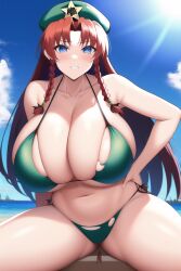 ai_generated female female_only hong_meiling jj_zalem nai_diffusion red_hair stable_diffusion tagme touhou voluptuous