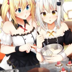 baking high_school_dxd koneko_toujou maid_uniform r_kitada ravel_phenex tagme