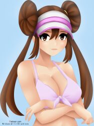 breasts female female_only hat looking_at_viewer nidavellirstudios nintendo pokemon rosa_(pokemon) solo tagme