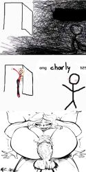 charlie_morningstar_(hazbin_hotel) faceless_male hazbin_hotel huge_cock meme omg_hi! tagme