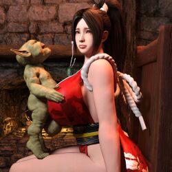 mai shiranui from fatal fury by bustyhub